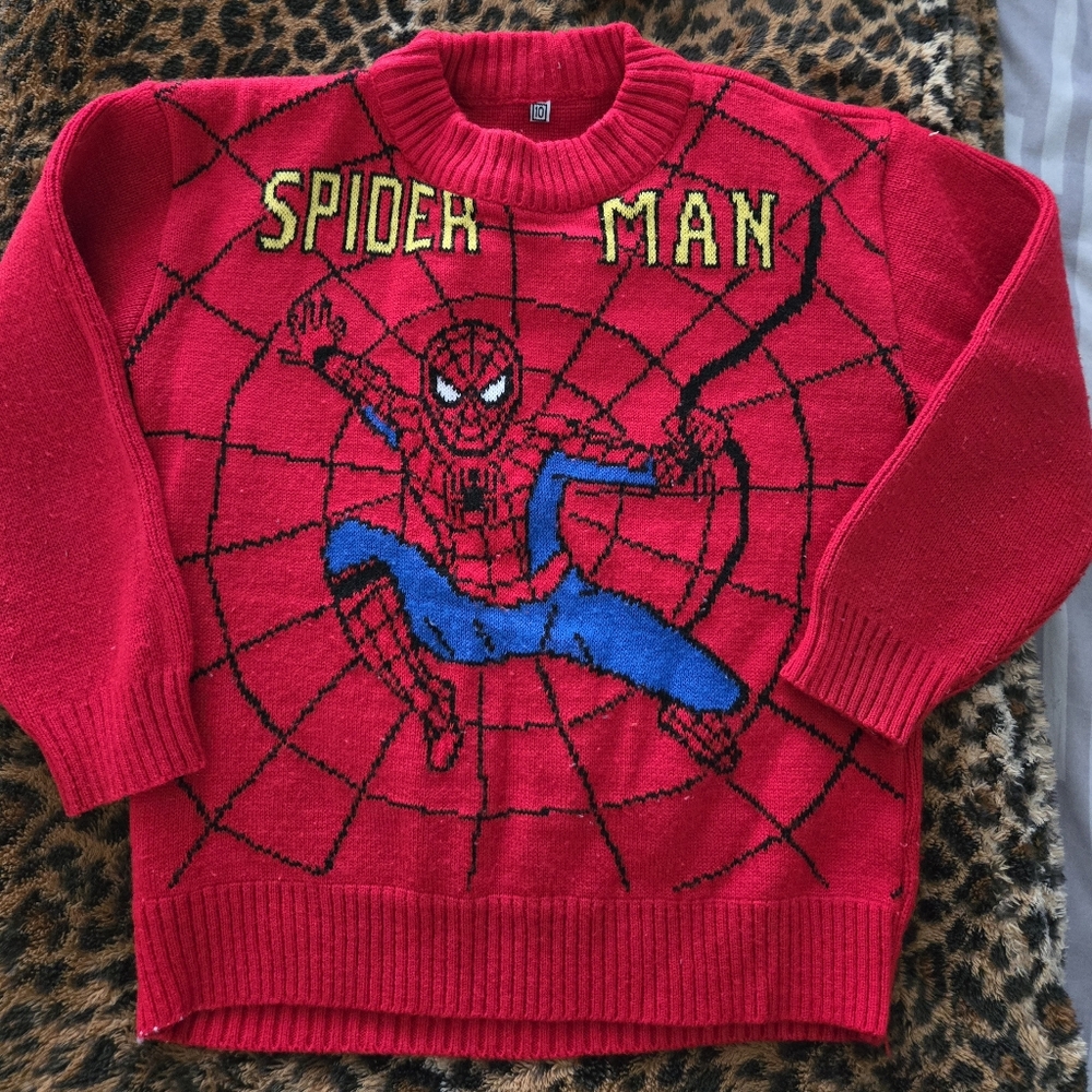 FP Movement by Free People Red Spider-Man Crewneck Sweater